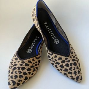 Rothy's Leopard Points size 7 EUC